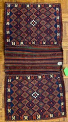 Shahseven Kilim Khordjin ca. 1900; 2 ft. x 4 ft.
