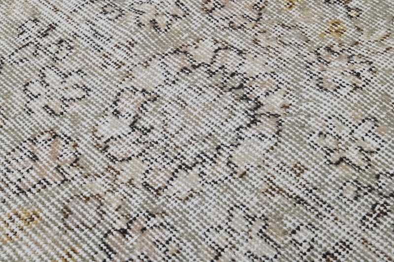 ?Oushak Turkish Vintage Rug 6x9 Kilim Rug Anatolian Handmade Boho Decor BEIGE gallery