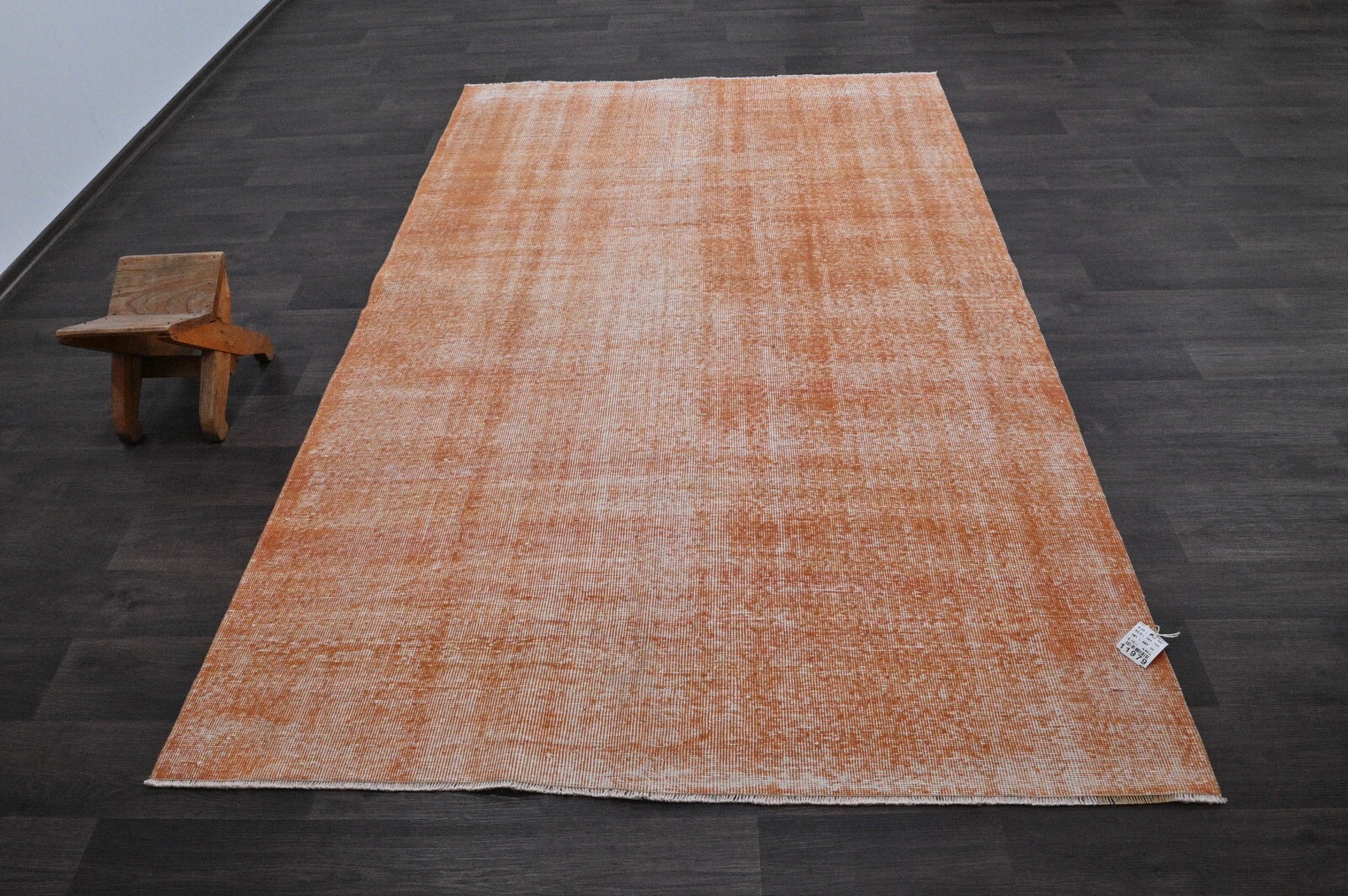 Oushak Turkish Vintage Rug 5x8 Kilim Rug Anatolian Handmade Boho Decor ORANGE gallery