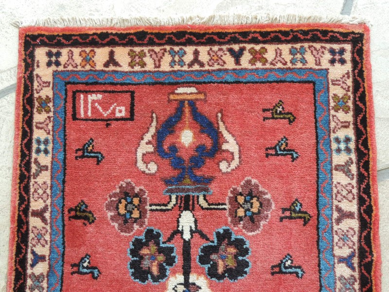 2x3ft. Handmade Signed Malayer Wool Rug gallery