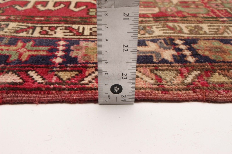 Vintage Hand-knotted Runner Rug 3'8" x 9'2" Traditional Oriental Wool Carpet gallery