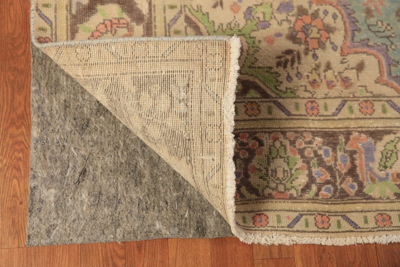 Vintage Blue Traditional Area Rug 7x10 Over-dyed Handmade Wool for Living Room gallery