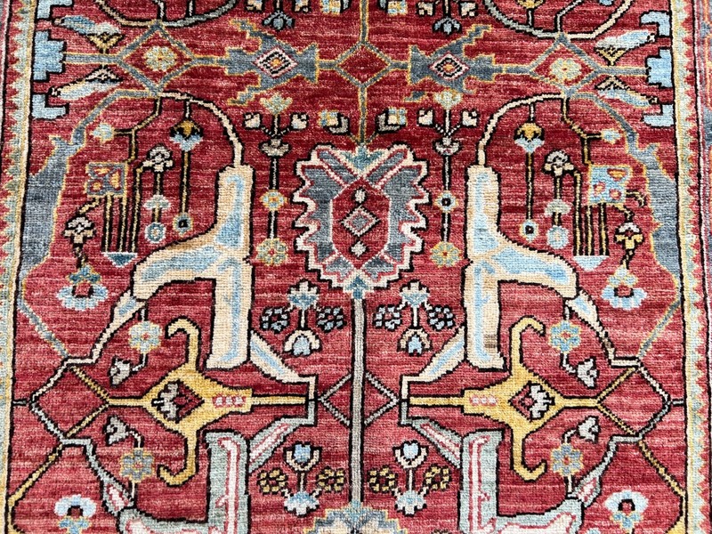 Afghan Chobi Rug 4x6 Ft Handwoven Wool Carpet Vintage Tribal Oriental Rug gallery