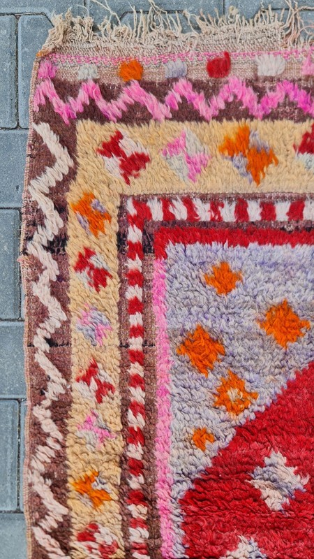 Antique Rug 4x5, 4x5 kilim rug, Geometric carpet, hand-woven rug, Rare items gallery