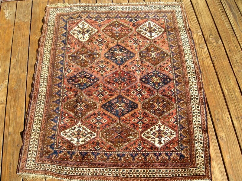 AMAZING 1900 ANTIQUE FULL PILE SMALL RUG EXCEPTIONAL PIECE GREAT COLORS gallery