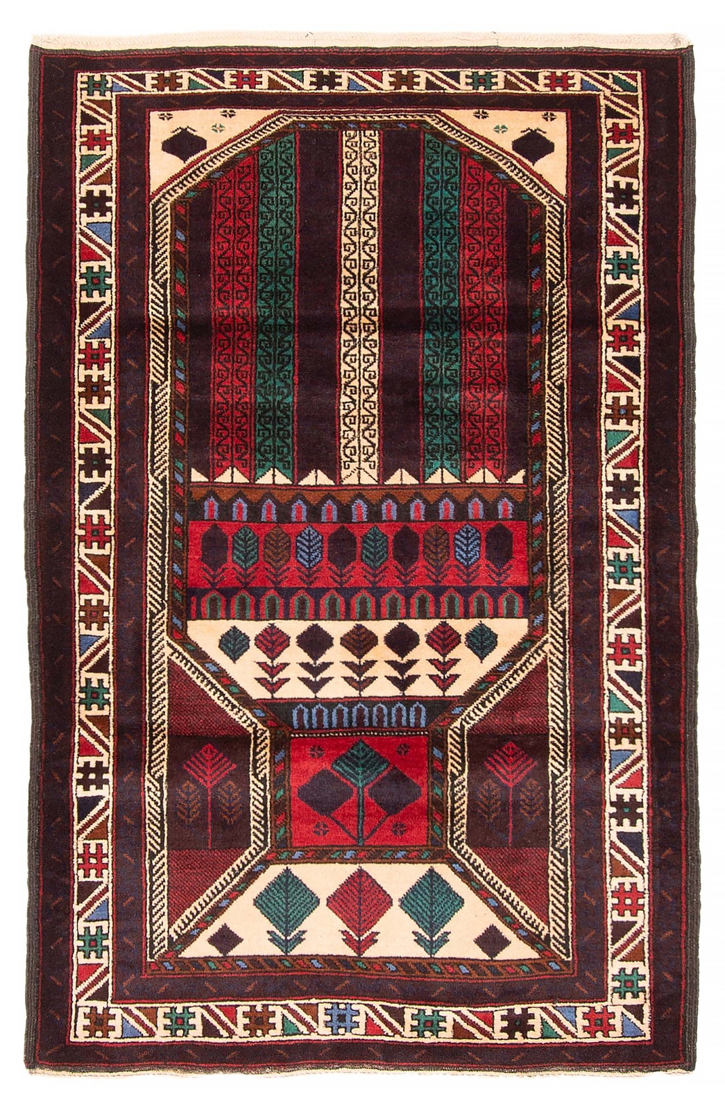 3'1" x 4'10" Vintage Hand Knotted Area Rug Traditional Oriental Wool Carpet gallery