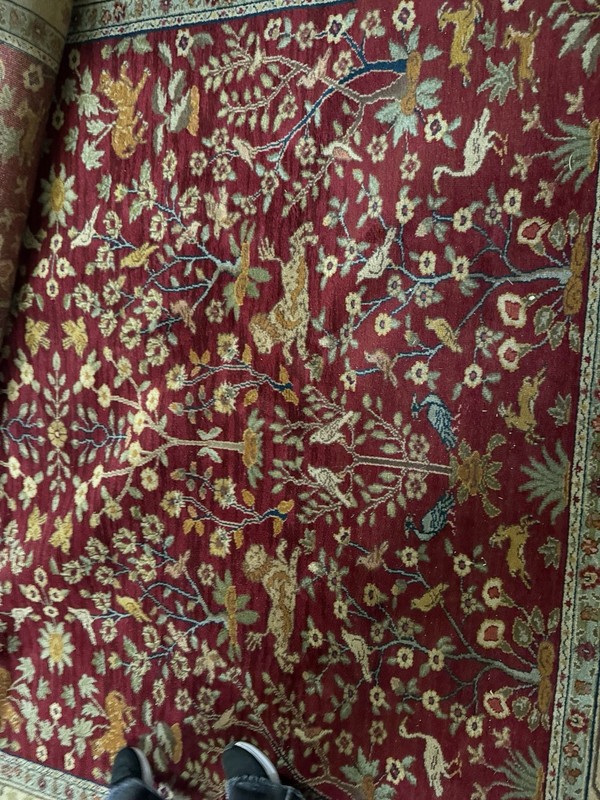 Karastan Wool Rug 8'8" x 12' Antique Legend 2200-204 Emperor's Hunt Lions Birds gallery