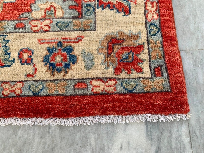 Modern Afghan Rug, Hand-Knotted Chobi Wool, Traditional Area Carpet (3x4 ft.) gallery