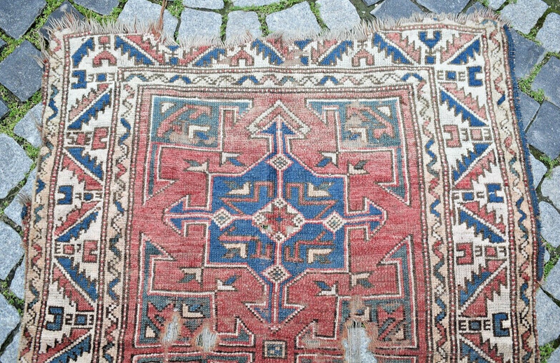 Fabulous Antique Turkish Rug 39'' x 51'' Collector's Item Anatolian Fragment Rug gallery