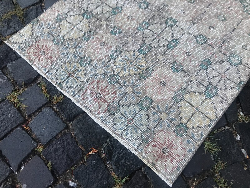 Handmade Rug Turkish Area Rug Vintage Rug Oushak Rug Antique Rug Bohemian Rug gallery