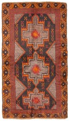 Vintage 3’7″ x 6’5″ Traditional Hand Knotted Vegetable Dye Wool Area Rug