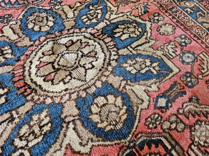 4.6 x 6.7 ANTIQUE KAZAK VINTAGE HERIZ RUG CAUCASIAN SERAPI OUSHAK SHIRVAN KULA gallery
