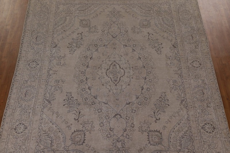 Distressed Vintage Muted Area Rug 9x13 Wool Hand-knotted Living Room Classic Rug gallery