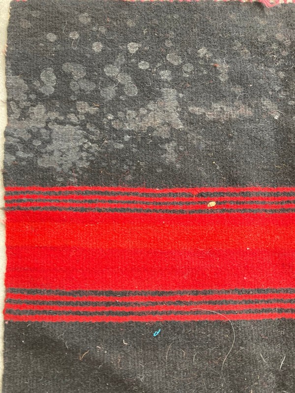 Vintage Traditional Handmade Turkish Striped Wool Kilim Floor Rug 228x54 cm gallery