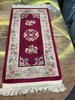 Vtg Hand-Tufted 100%Wool Runner Rug 48” x 24”Floral Accent ,Pink, Used gallery