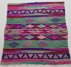 Vintage Handmade Traditional Beautiful Kurdish Kilim Floor Rug Carpet 149×145 cm