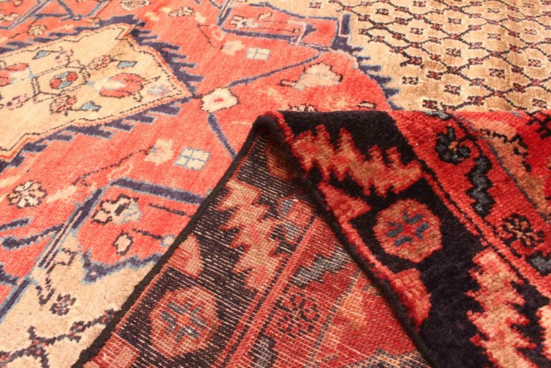 Vintage Hand-Knotted Area Rug 4'9" x 9'3" Traditional Wool Carpet gallery