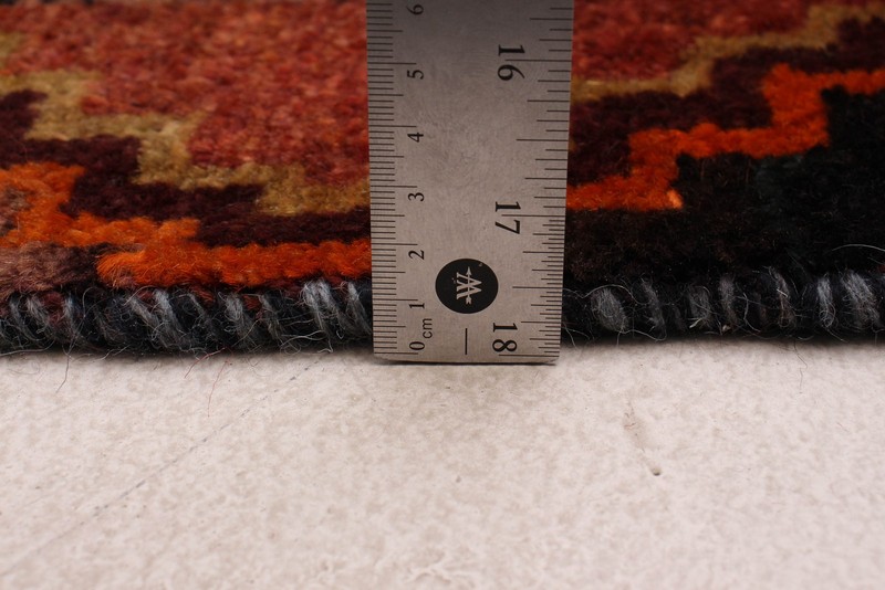 Vintage 3'10" x 8'8" Traditional Hand Knotted Vegetable Dye Wool Area Rug gallery