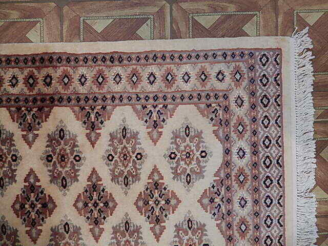 Ivory Silk Silk & Wool Handmade 3 x 4 Cosmic Latte Rug B-77914 gallery