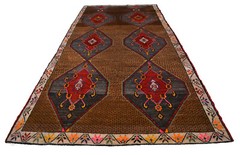 6×13 Rug Hand Knotted Area Rug Turkish Undyed Wool background Rug 5’6″ x 12’6″