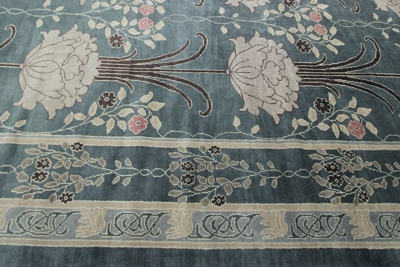 12X15 Vintage Arts & Crafts Rug Rare Art Nouveau William Morris Art Deco Rug gallery