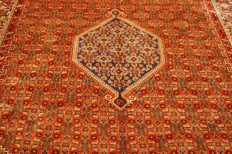 NATURAL WOOL Old Oriental Rugs,Hand Woven,knotted size Approximately6'9" x 10'5" gallery
