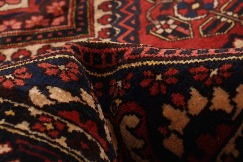 Vintage Hand-Knotted Area Rug 4'2" x 6'7" Traditional Oriental Wool Carpet gallery