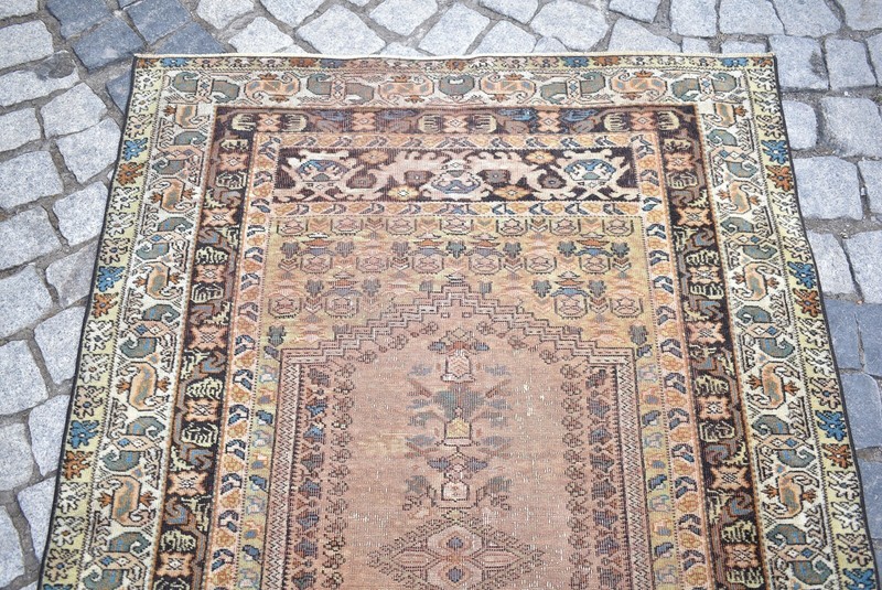 Fabulous Antique Kula Rug 42'' x 63'' Collectors Item Anatolian Low Pile Rug gallery
