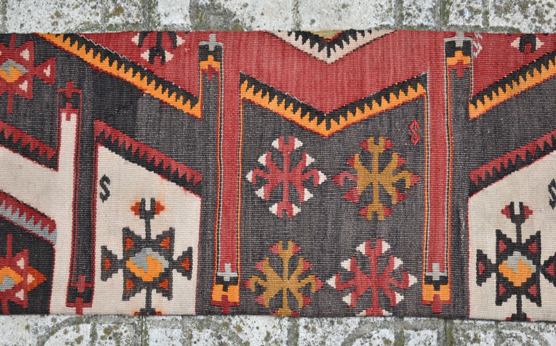 Turkish Kilim Pillow Cover Sofa Rug 11''x35'' Decorative Handmade Cushion Cover gallery