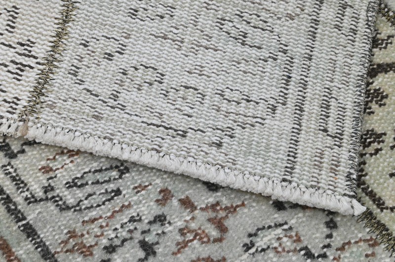 Oushak Turkish Doormat Rug 2x4 GRAY Vintage Anatolian Handmade Small Kilim Rug gallery