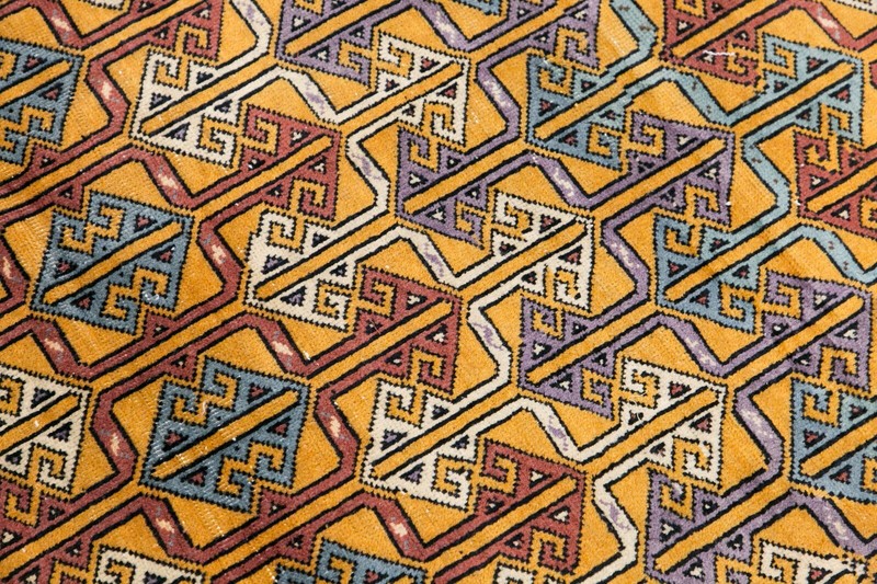 Turkish Rug", Vintage Rug, Area Ru 3'6 x 5'4 feet, Oushak Rug, Antique Rug gallery