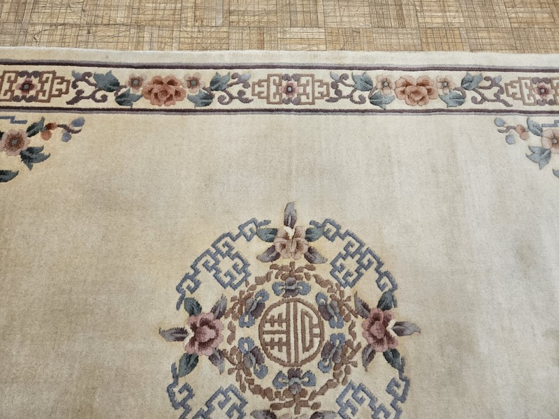 5x8 CHINESE RUG VINTAGE AUBUSSON PEKING AUTHENTIC 100% WOOL ORIENTAL RUG gallery