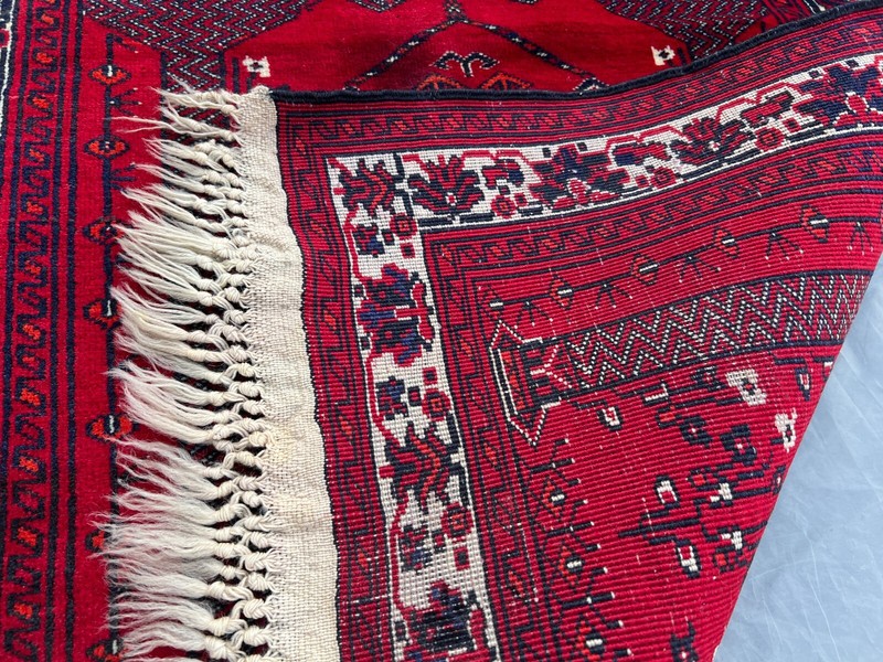2'4x3'6 Ft Afghan Hand Knotted Turkmen Prayer Rug – Accent Wool Home Decor Rug gallery