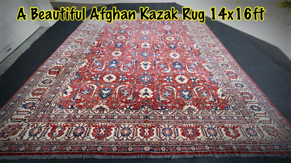 14x16ft Beautiful Handmade Kazak Rug