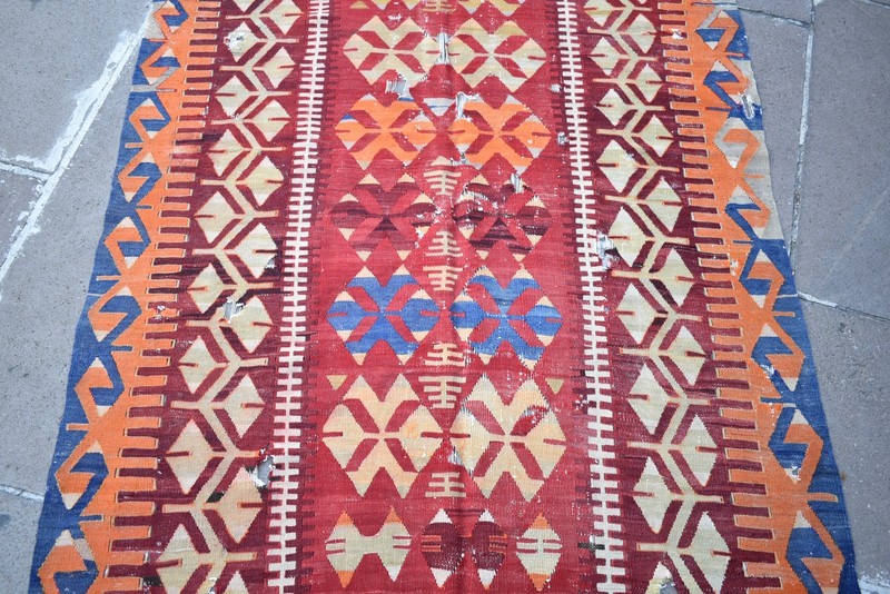 Antique Turkish Rug 45'' x 95'' Collector's Item Wall Hangings Home Decor Rug gallery