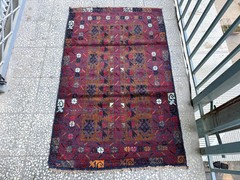 Antique Afghan Hand Knotted Vintage Wool 3×5 Ft Rug Traditional Oriental Carpet