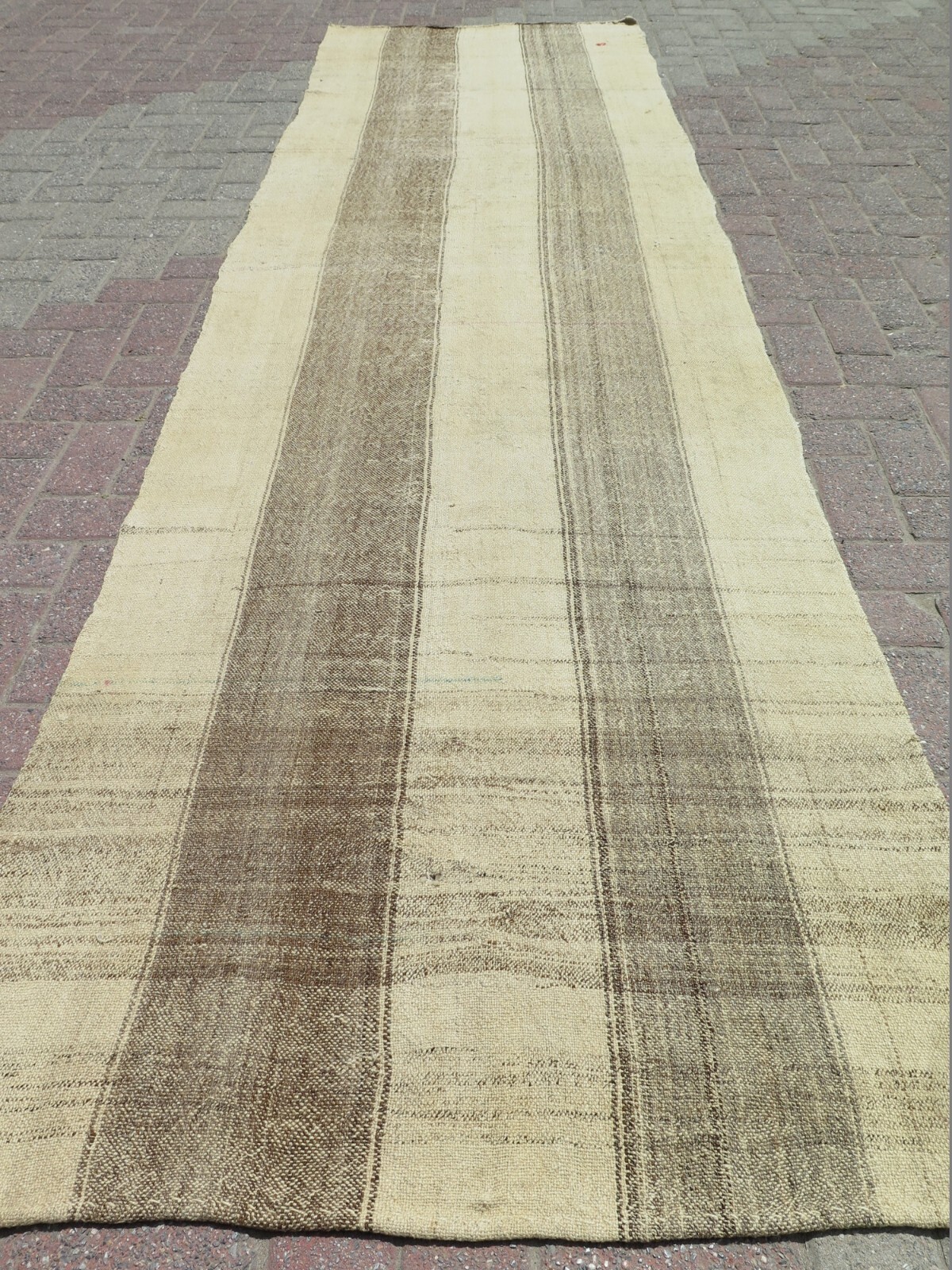 Rug Runner, Stairs Rug, Hallway Rug, Wool Kilim Runner, Carpet Runner 39"x138" gallery