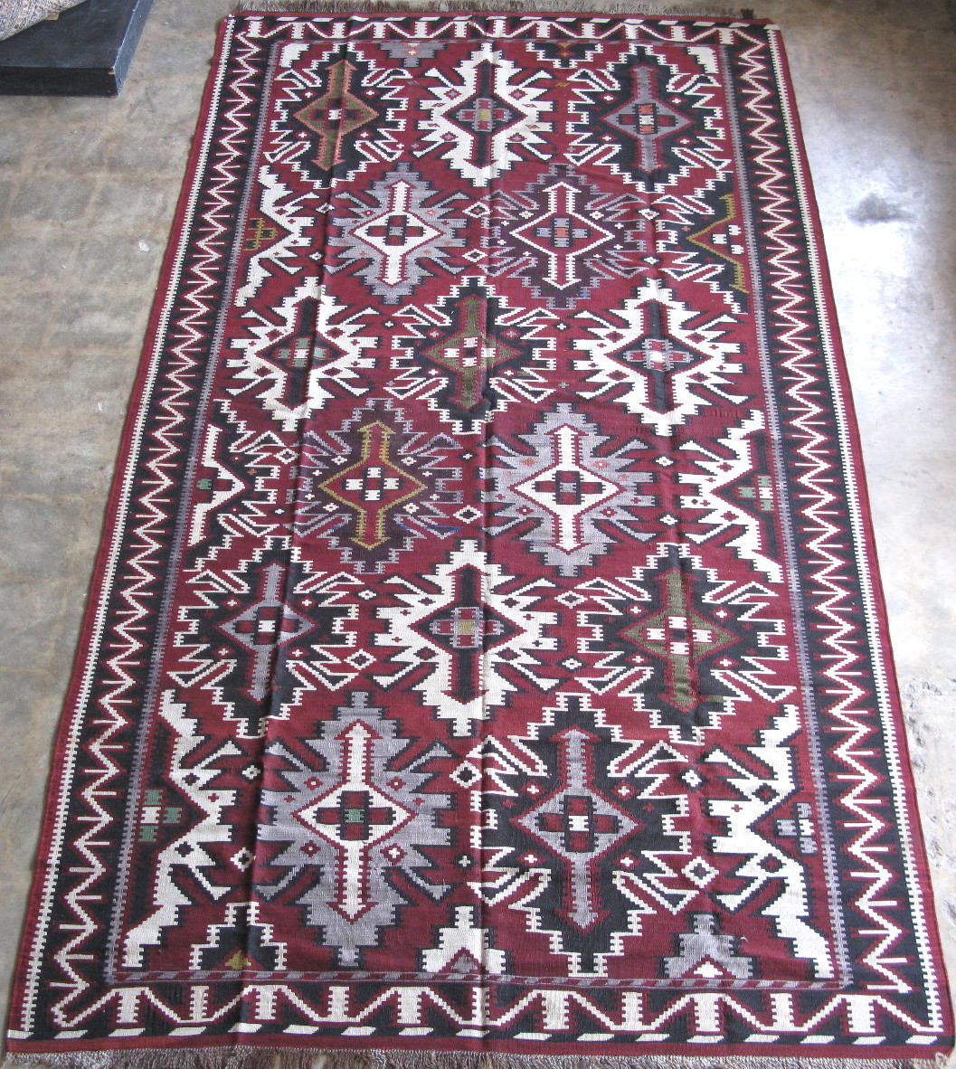 Caucasian kilim rug Caucasus Mountains Kuba Shirvan hand woven wool Pashaly gallery