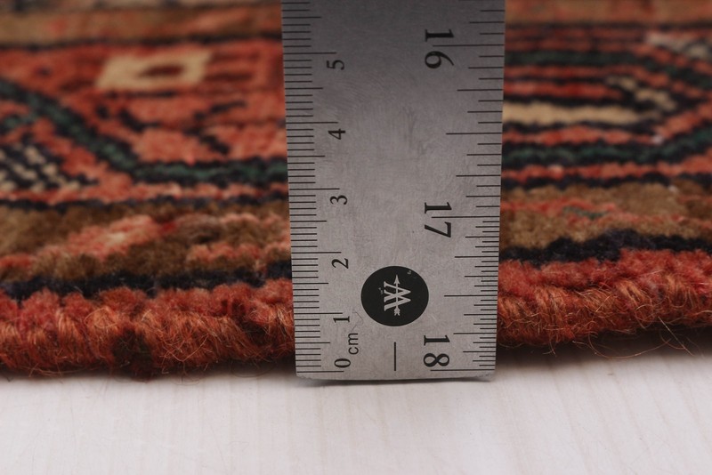 3'7" x 10'4" Vintage Hand-knotted Runner Rug Traditional Oriental Wool Carpet gallery