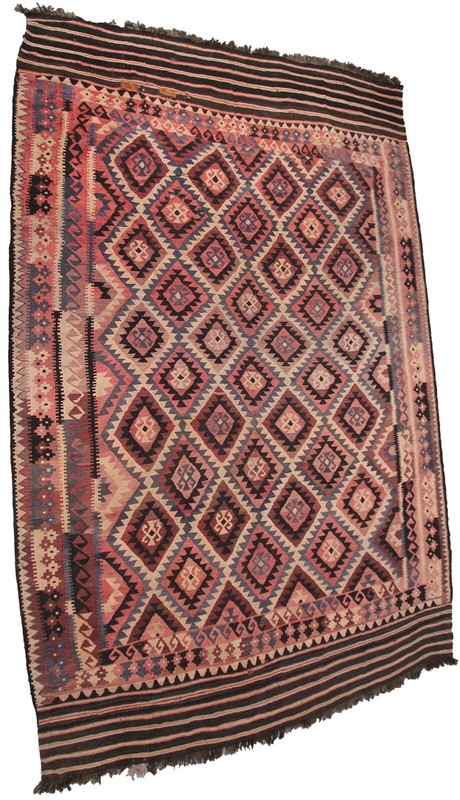 10x16 Antique Tribal Flatwoven Handmade Kilim Style Rug Geometric 310cm x 472cm gallery
