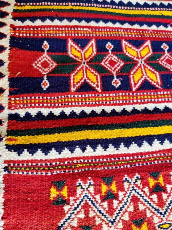 19c Vintage Desert Sindh Art Hand Woven Multi Color Camel Rug 54" x 34" Old CL13 gallery