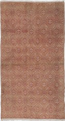 Vintage Hand-Knotted Area Rug 3’9″ x 7’1″ Traditional Oriental Wool Carpet