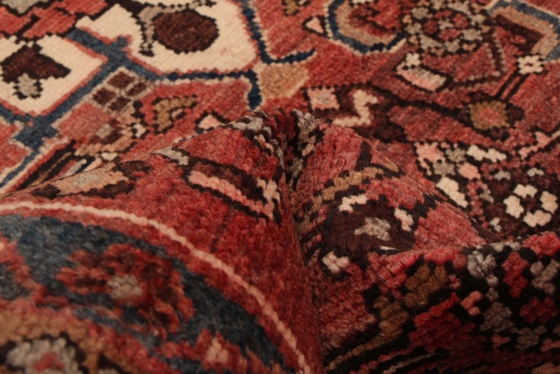 3'11" x 11'2" Vintage Hand-knotted Runner Rug Traditional Oriental Wool Carpet gallery