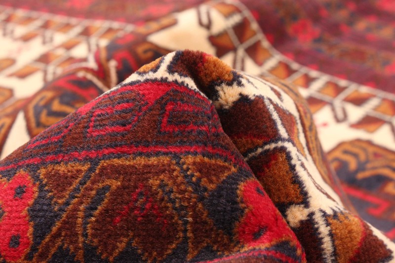 Vintage 3'8" x 6'4" Traditional Hand Knotted Vegetable Dye Wool Area Rug gallery