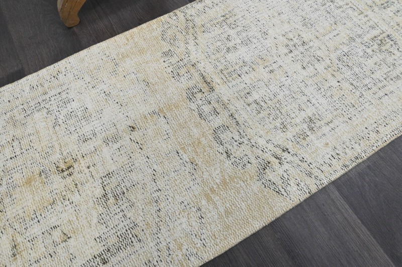 Oushak Turkish Doormat Rug 2x4 BEIGE Anatolian Handmade Vintage Small Kilim Rug gallery