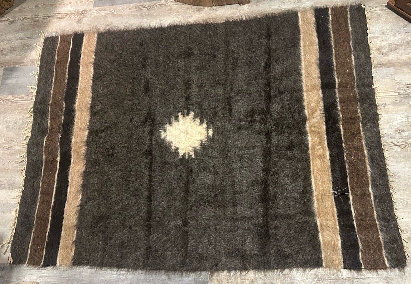 Siirt Blanket Kilim Rug, Siirt Blanket,Turkish Lebanese Blanket Rug 71 X 50 gallery