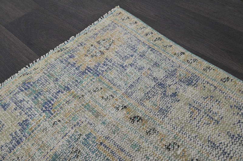 Oushak Turkish Vintage Rug 7x10 Kilim Rug Anatolian Handmade Boho Decor BEIGE gallery
