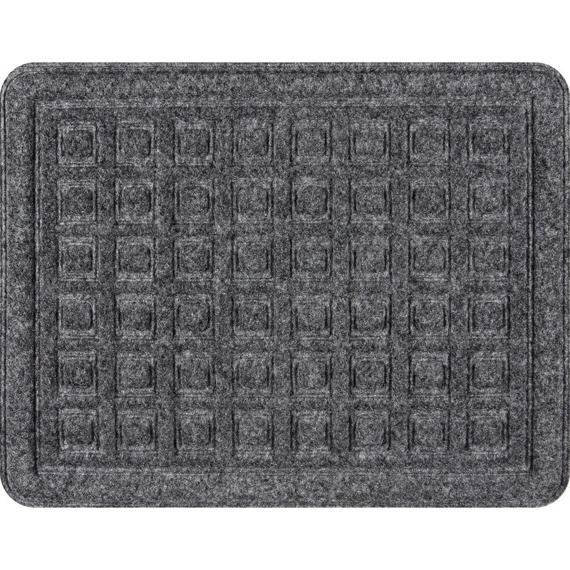 Universal Fit Charcoal Auto Mats Antimicrobial 4 Pack Heavyweight Rubber Base US gallery