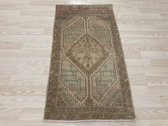 Small Brown rug, Turkish rug, Vintage rug, Ethnic rug, Doormat rug, 1.6 x 3 ft