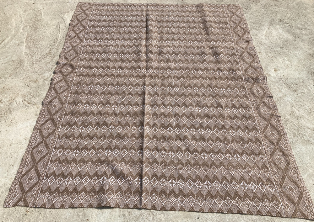 Vintage Handmade Beautiful Multicolor Kilim Rug Carpet 201x158 cm